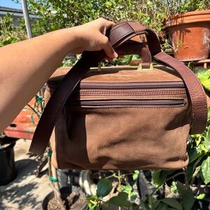 Hand Crafted Vintage Pebbled Leather Argentinian Men's Travel Bag